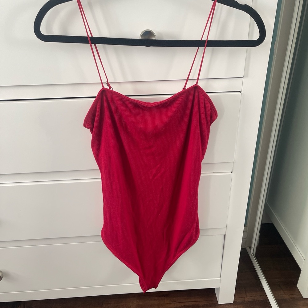 Hollister Vibrant Red bodysuit